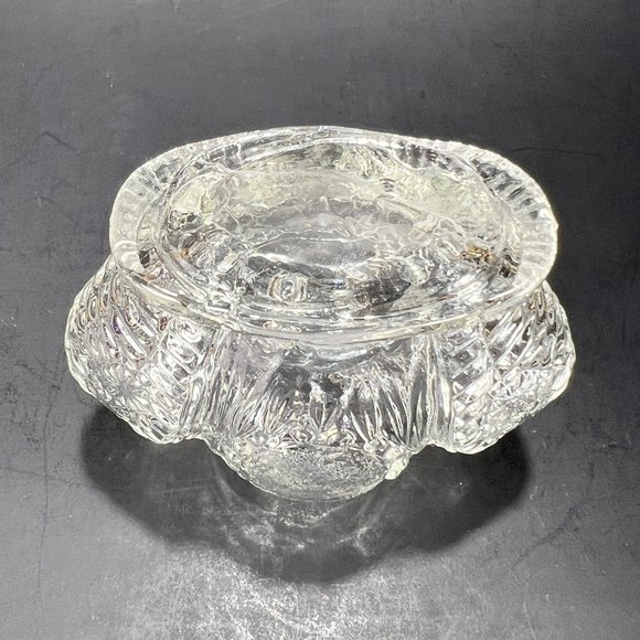 Vtg LE Smith Co Perfume Bottle Fleur de Lis Vanity Beaded Medallion 40s - Picture 10 of 16